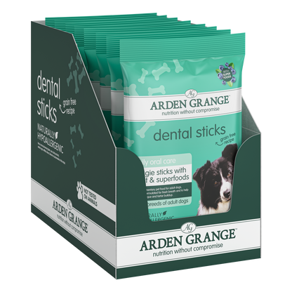 Arden Grange Dental Stick with Mint & Superfoods 7pk 180g x 8