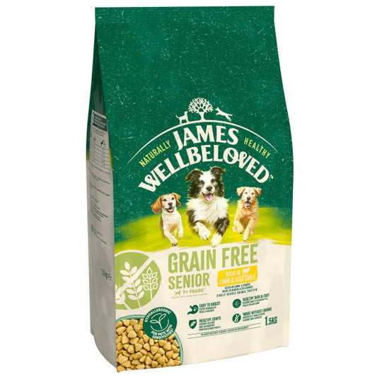 James Wellbeloved Senior Dog Grain-Free - Lamb & Veg 1.5kg