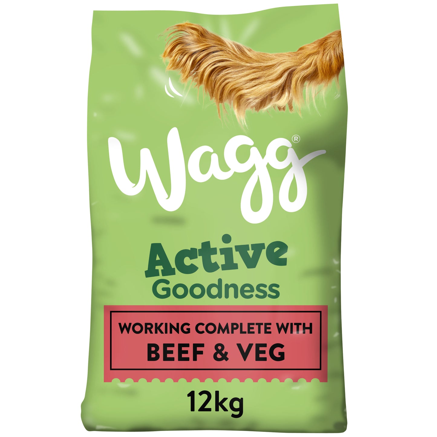 Wagg Active Goodness Beef & Veg 12kg [Zero VAT]
