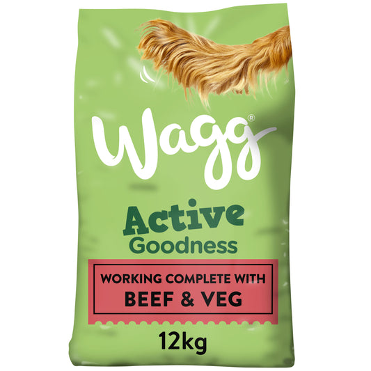 Wagg Active Goodness Beef & Veg 12kg [Zero VAT]