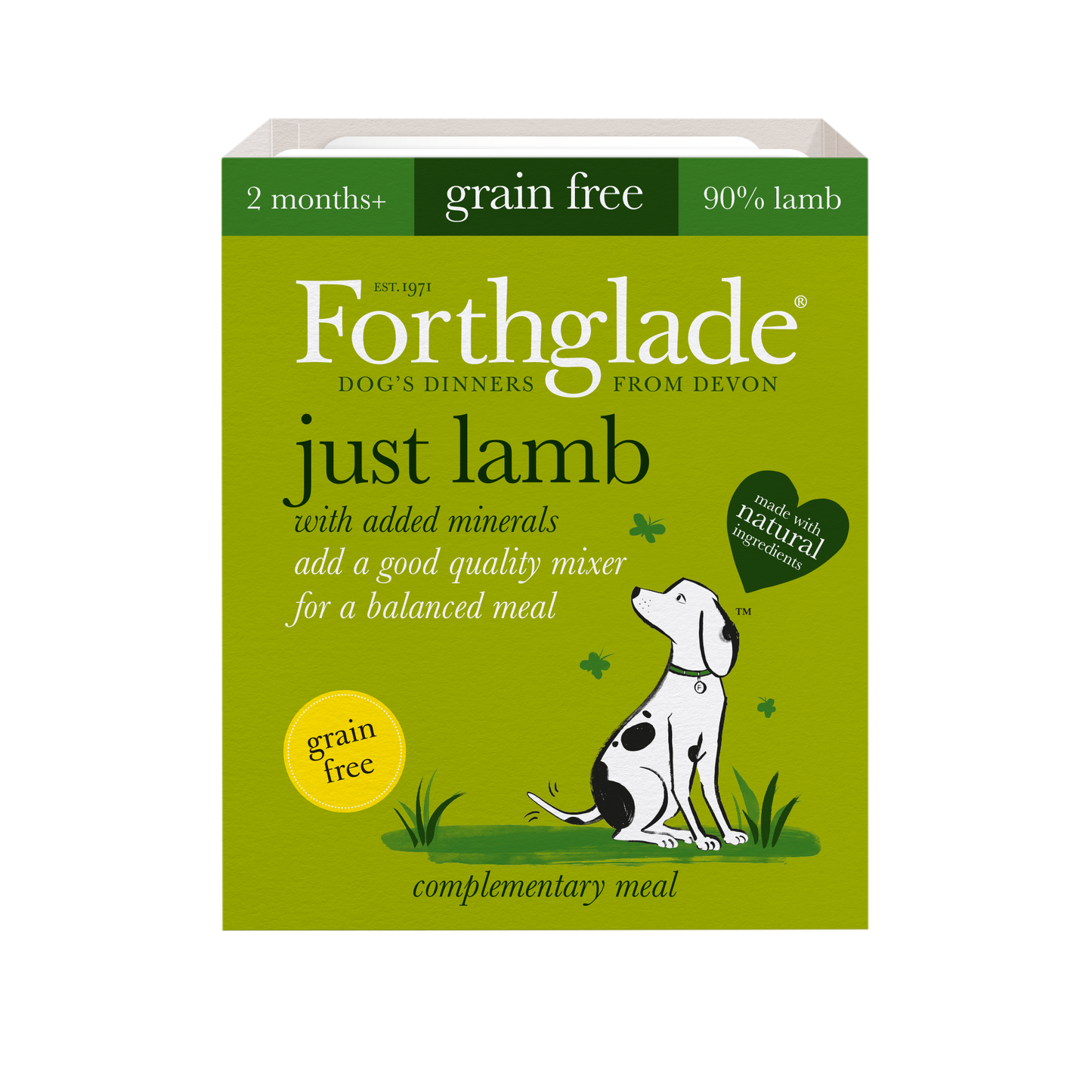 Forthglade Dog Tray Just Lamb 395g x 18
