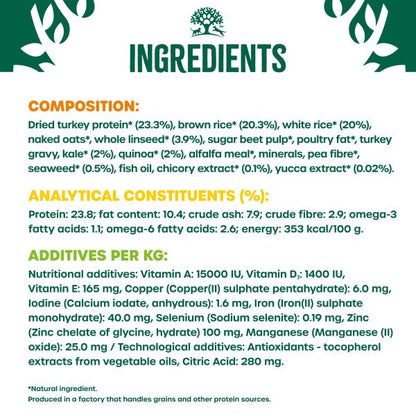 James Wellbeloved Adult Dog Superfoods - Turkey, Kale & Quinoa 1.5kg