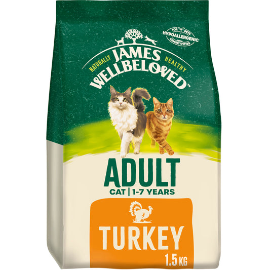 James Wellbeloved Adult Cat - Turkey & Rice 1.5kg x 1