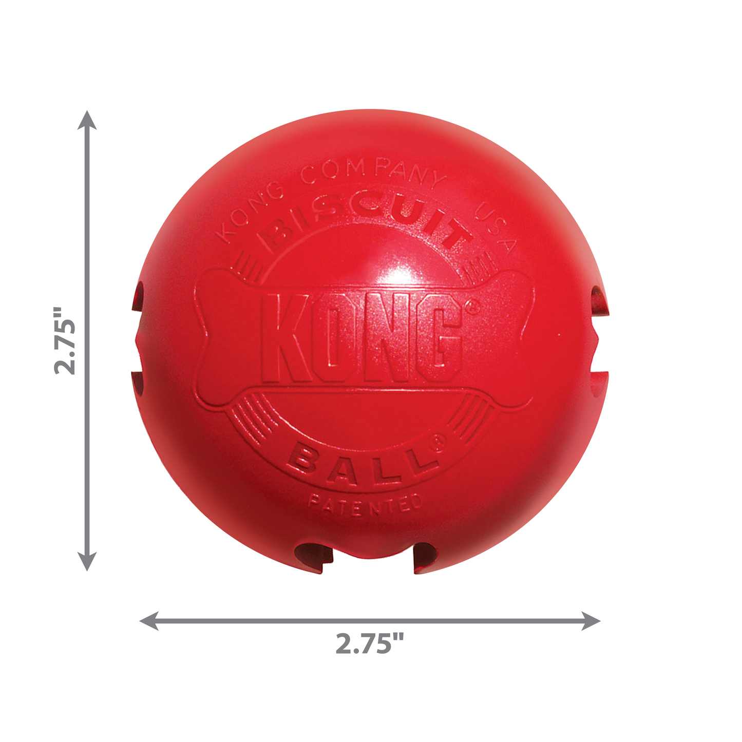 KONG Rubber Biscuit Ball - Small x 1