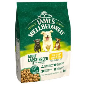 James Wellbeloved Adult Dog Large Breed - Lamb & Rice 15kg