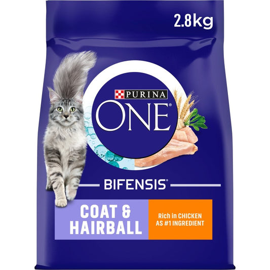 Purina One Cat Coat & Hairball Chicken 2.8kg x 1