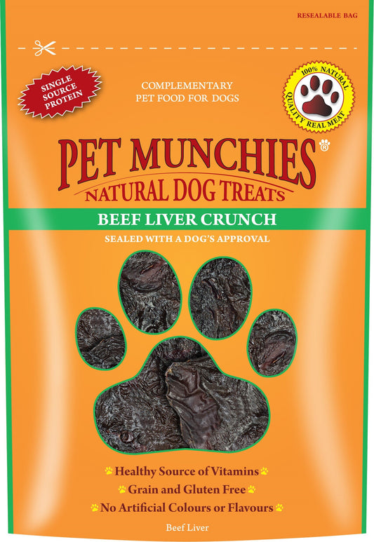 Pet Munchies Dog Treats - Beef Liver Crunch 90g x 8