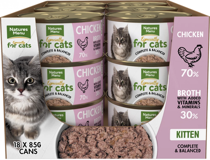 Especially for Cats Cans<br/>Chicken for Kittens