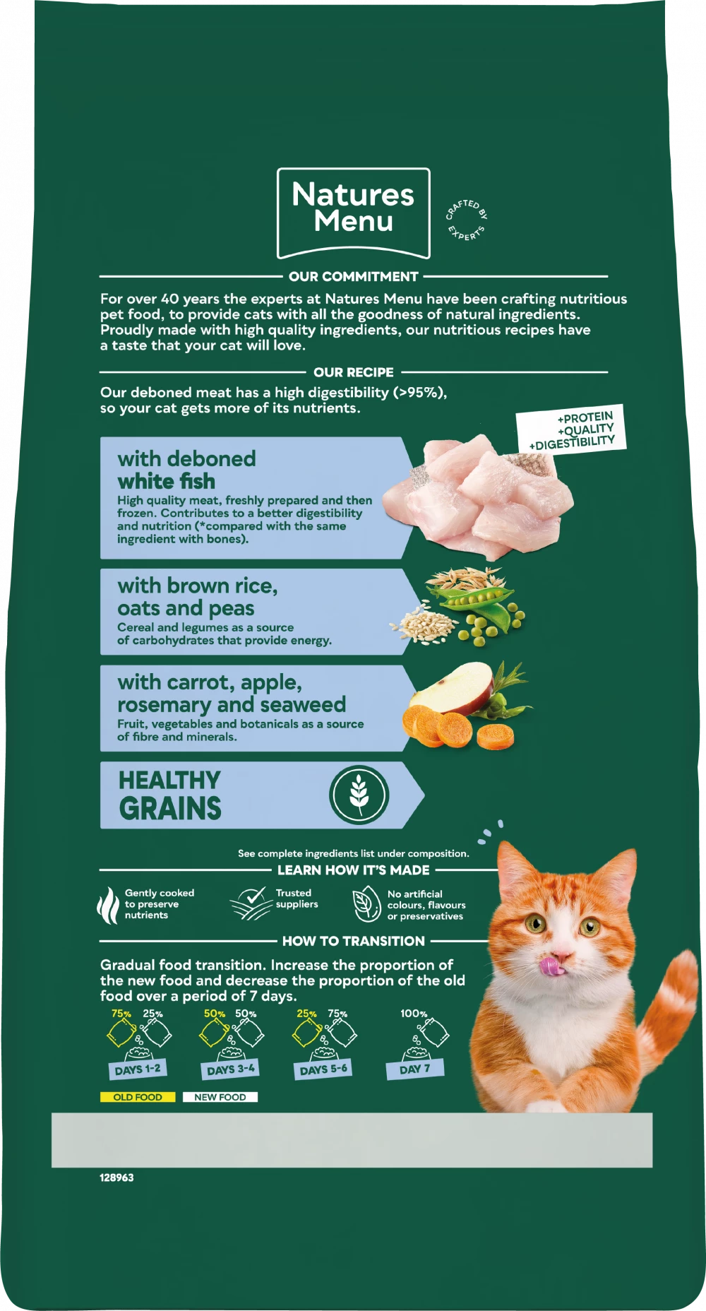 High Meat Dry  High in Meat White Fish No Grain For Adult Cats