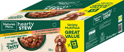 Natures Menu Cans  Hearty Stews Multipack x12 For Adult Dogs