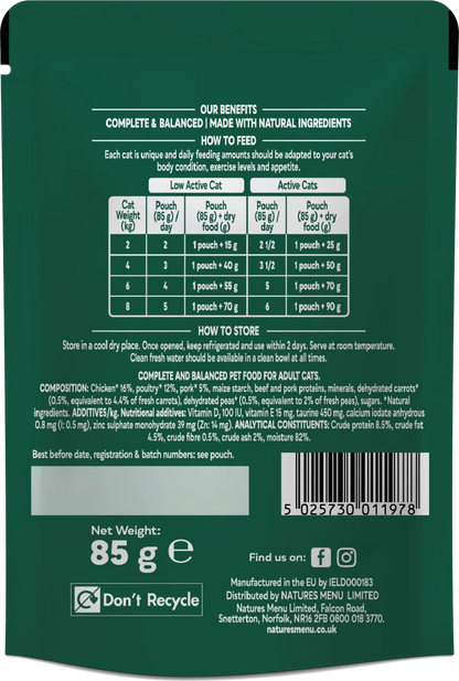 Bites in Gravy  Chicken For Adult Cats