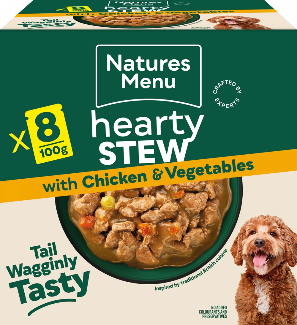 Natures Menu Dog Pouches  Hearty Stews Chicken For Adult Dogs