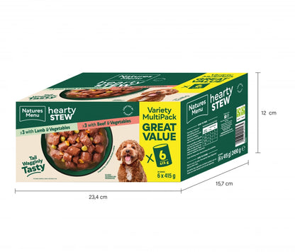 Natures Menu Cans  Hearty Stews Multipack x6 For Adult Dogs