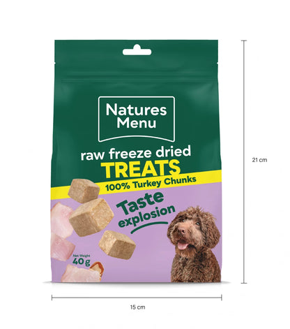 Freeze Dried Meat Chunks  Turkey Chunks For All Dogs