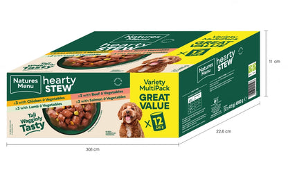 Natures Menu Cans  Hearty Stews Multipack x12 For Adult Dogs