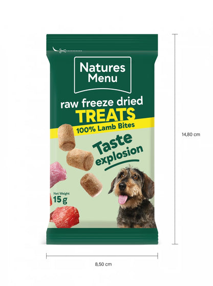 Freeze Dried Meat Bites  100% Lamb For All Dogs
