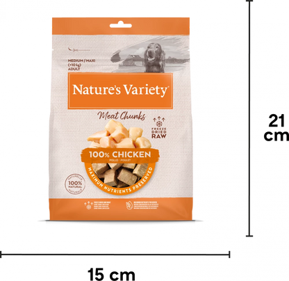 Freeze Dried Meat Chunks  100% Chicken Chunks For Adult Dogs