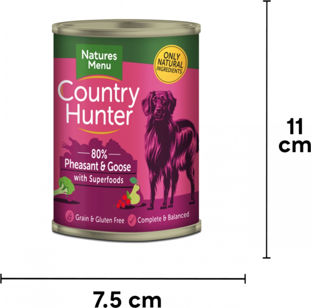 Country Hunter Cans  Pheasant and Goose with Superfoods For Adult Dogs
