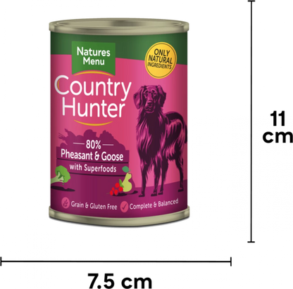 Country Hunter Cans  Pheasant and Goose with Superfoods For Adult Dogs