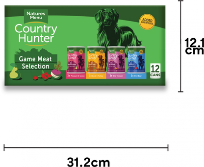 COUNTRY HUNTER GAME MEAT SELECTION CANS For Adult Dogs