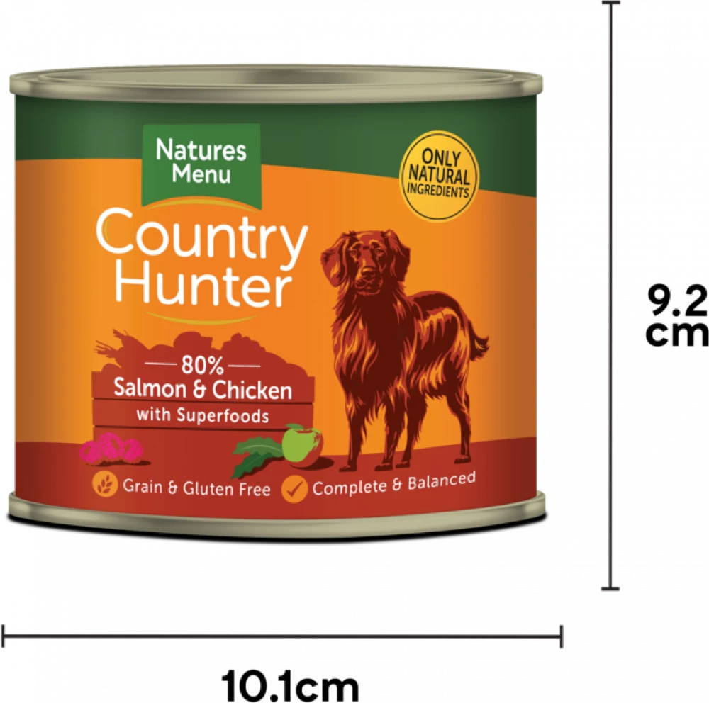 Country Hunter Cans  Salmon and Chicken with Superfoods For Adult Dogs