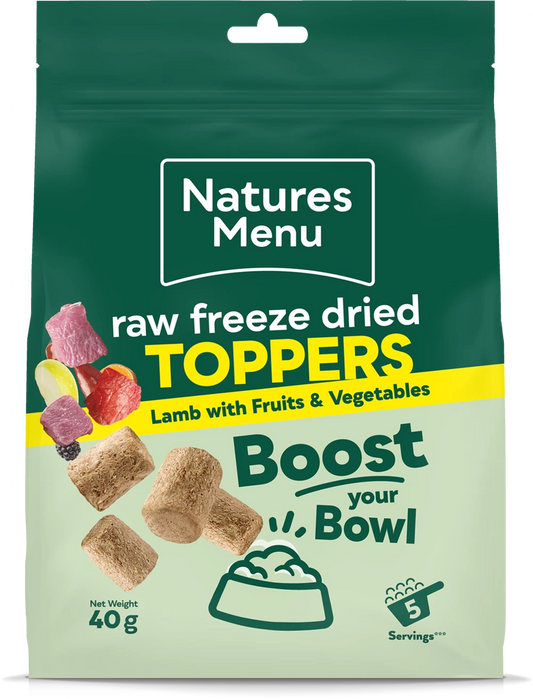 Complete Freeze Dried Food  Lamb Toppers For Adult Dogs