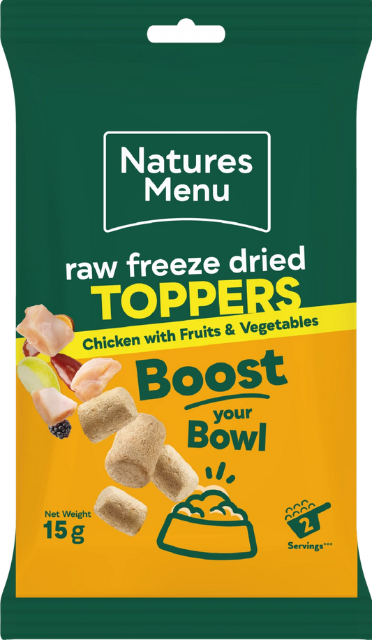 Complete Freeze Dried Food  Chicken Toppers For Adult Dogs