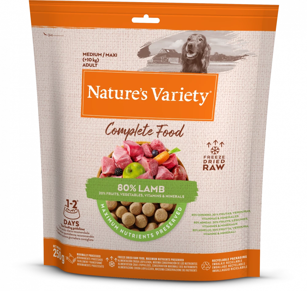 Complete Freeze Dried Food  Lamb For Adult Dogs