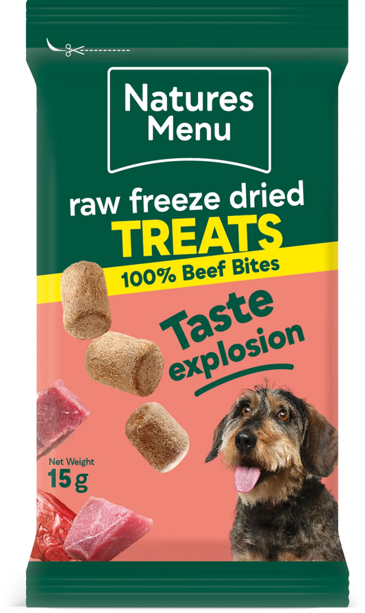 Freeze Dried Meat Bites  100% Beef For All Dogs