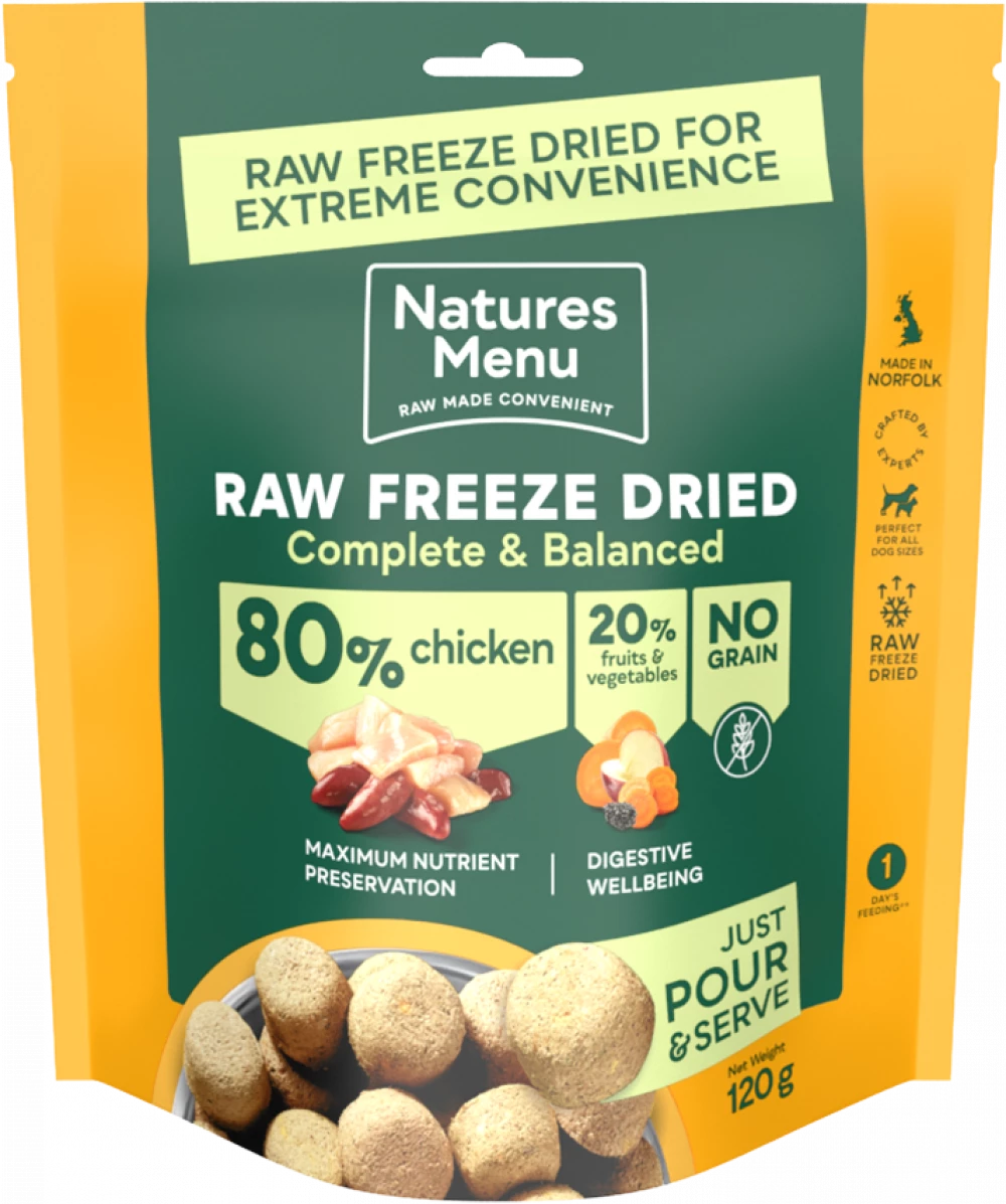 Complete Freeze Dried Food  80/20 Chicken For Adult Dogs