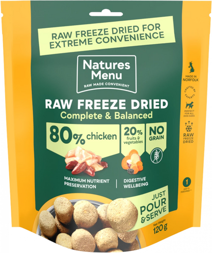 Complete Freeze Dried Food  80/20 Chicken For Adult Dogs