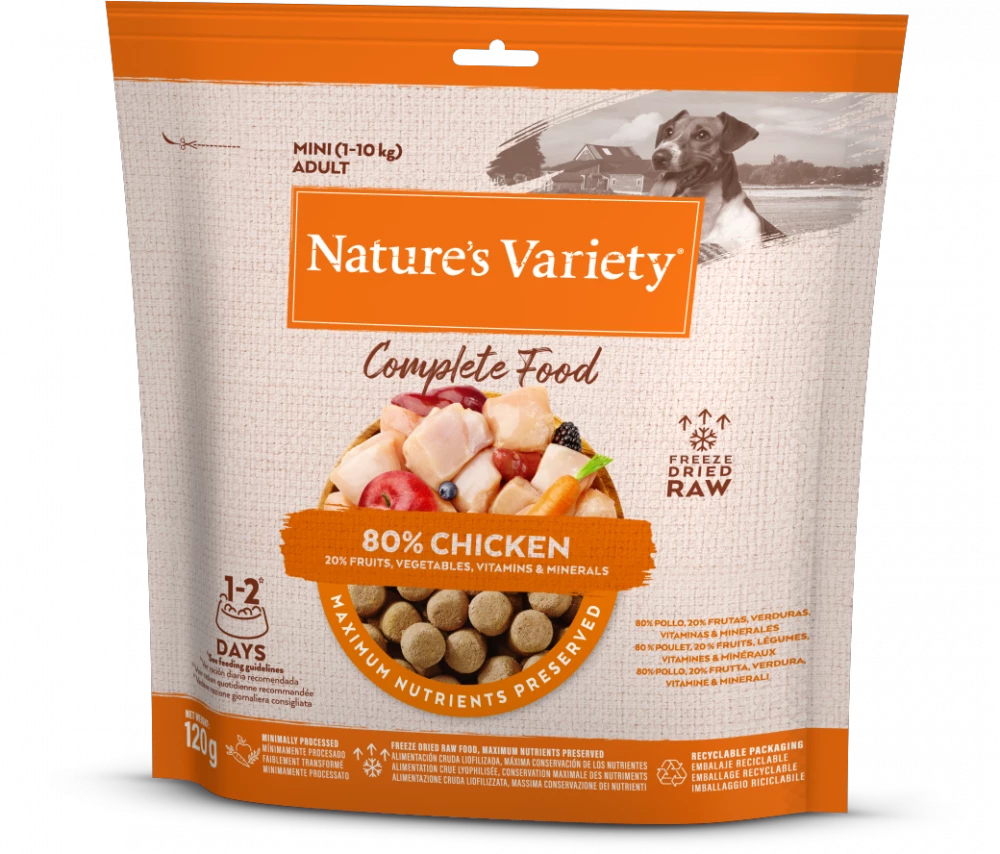Complete Freeze Dried Food  Chicken For Adult Dogs