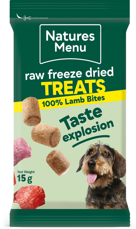 Freeze Dried Meat Bites  100% Lamb For All Dogs
