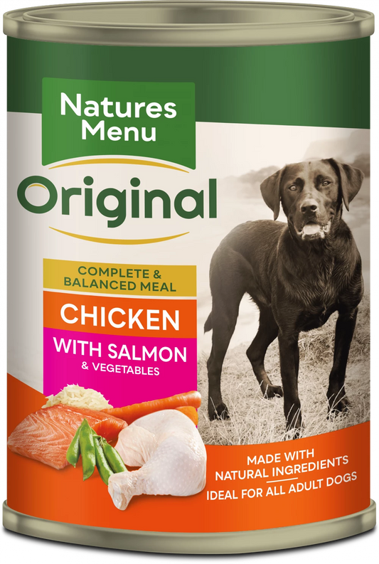 Natures Menu Cans  Chicken with Salmon For Adult Dogs