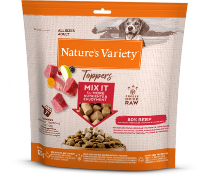 Complete Freeze Dried Food  Beef Toppers For Adult Dogs