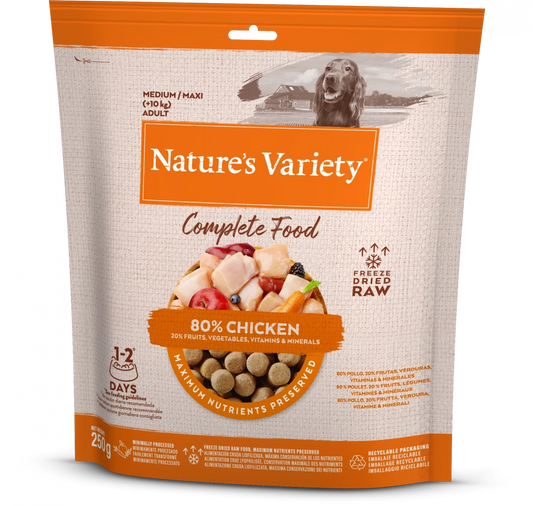 Complete Freeze Dried Food  Chicken For Adult Dogs