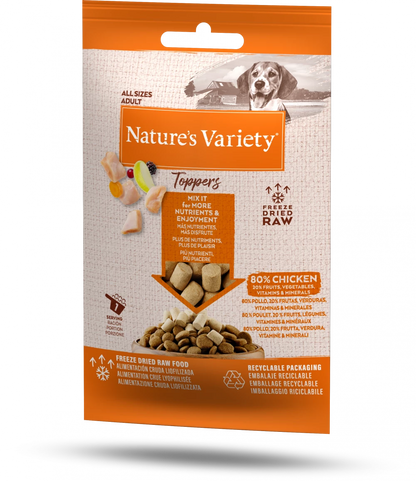 Complete Freeze Dried Food  Chicken Toppers For Adult Dogs