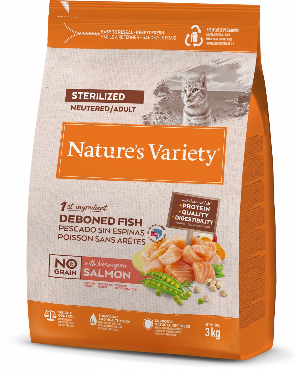 Selected Dry  Norwegian Salmon For Adult Cats