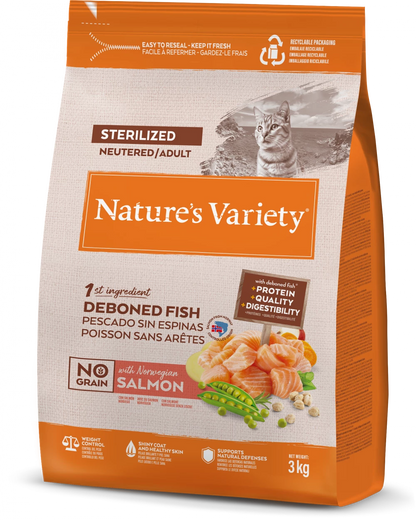 Selected Dry  Norwegian Salmon For Adult Cats