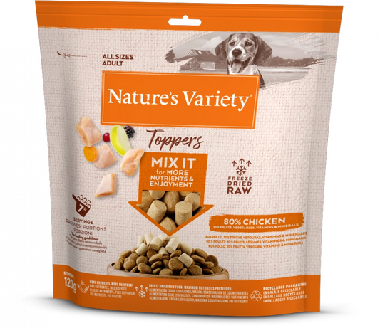 Complete Freeze Dried Food  Chicken Toppers For Adult Dogs
