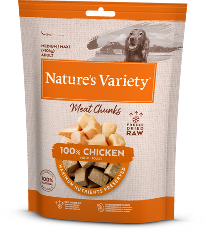 Freeze Dried Meat Chunks  100% Chicken Chunks For Adult Dogs