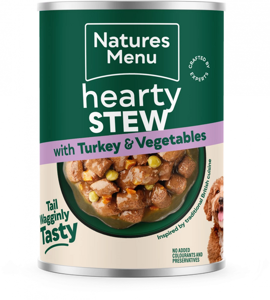 Natures Menu Cans  Hearty Stews Turkey For Adult Dogs