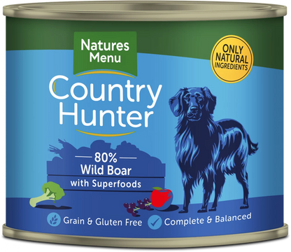 Country Hunter Cans  Wild Boar with Superfoods For Adult Dogs