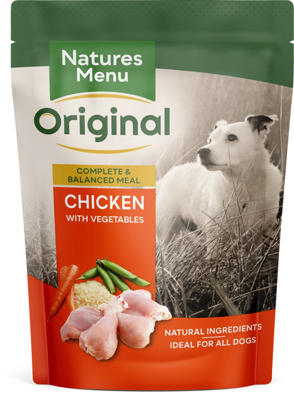 Natures Menu Dog Pouches  Chicken For Adult Dogs