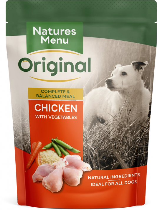 Natures Menu Dog Pouches  Chicken For Adult Dogs