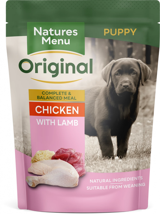 Natures Menu Dog Pouches  Junior Chicken with Lamb For Puppies