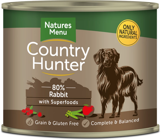 Country Hunter Cans  Rabbit with Superfoods For Adult Dogs