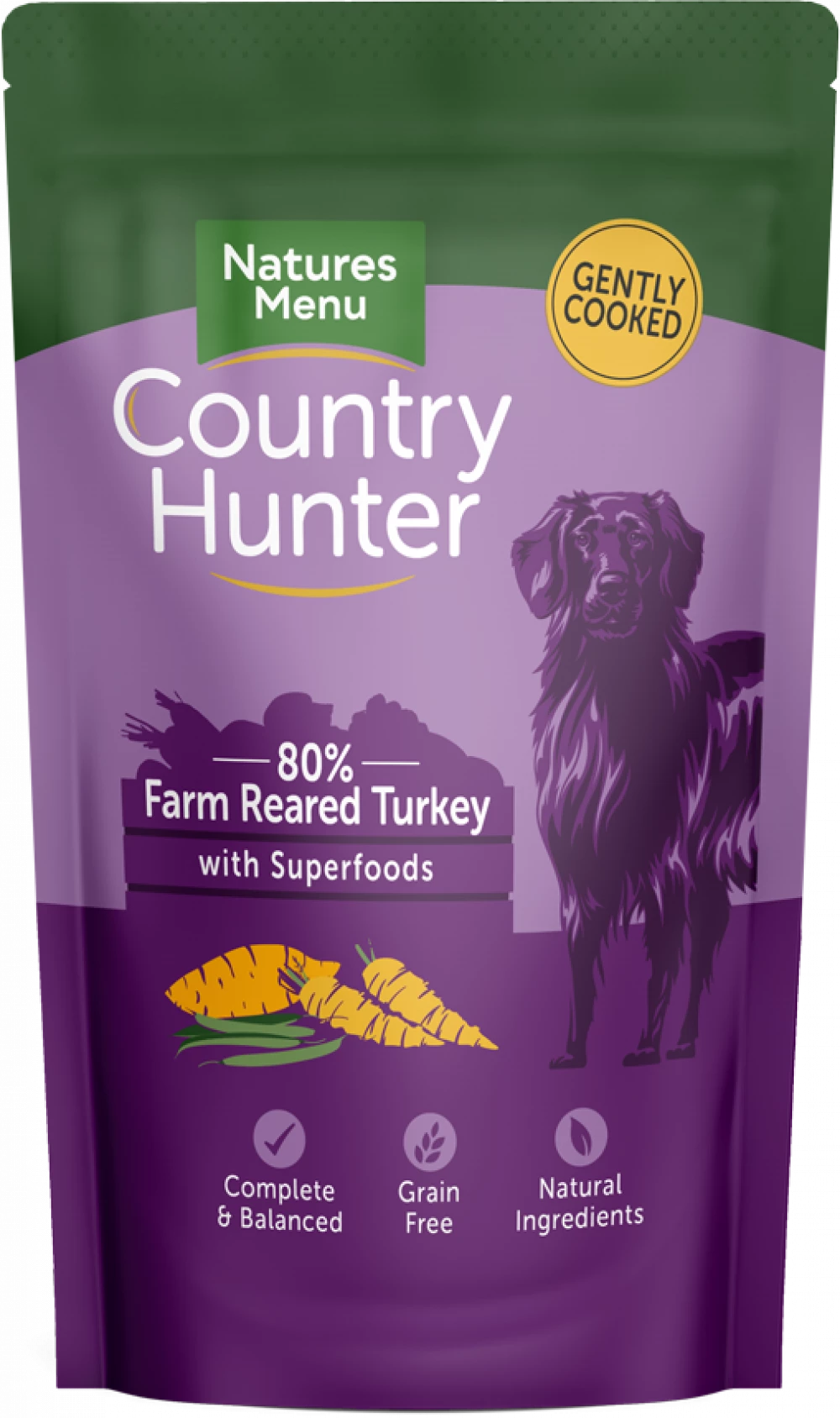 Country Hunter Dog Pouches  Farm Reared Turkey For Adult Dogs