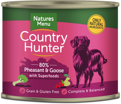 Country Hunter Cans  Pheasant and Goose with Superfoods For Adult Dogs