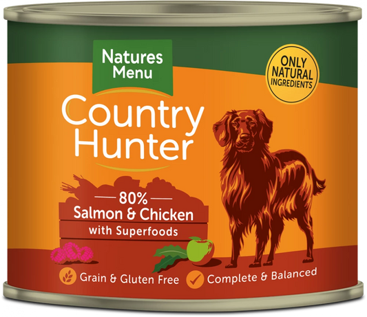 Country Hunter Cans  Salmon and Chicken with Superfoods For Adult Dogs